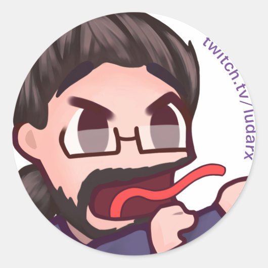 Ludarx | De echte Ree Sticker (Voorkant)