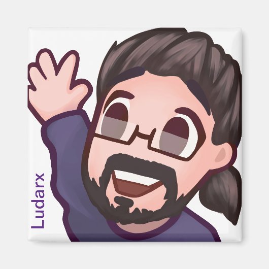 Ludarx | Hoi | Koelkast Magnet v2 Magneet (Voorkant)