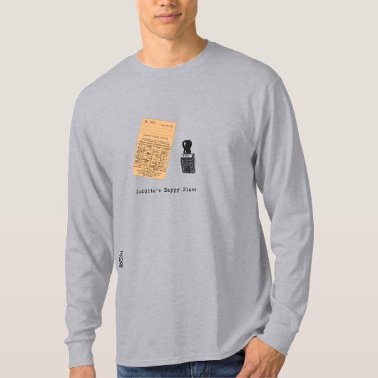 Luddite's Happy Place T-Shirt (Voorkant)