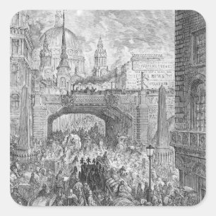Ludgate Hill Vierkante Sticker
