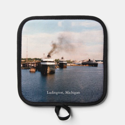 Ludington Carferries pothouders Pannenlap (Voorkant)