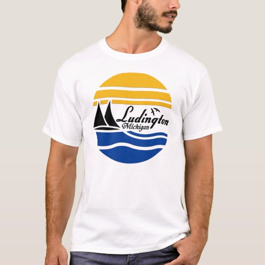 Ludington Michigan 2 T-shirt (Voorkant)