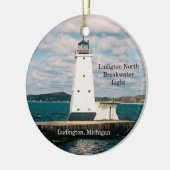 Ludington North Breakwater Light ornament (Links)