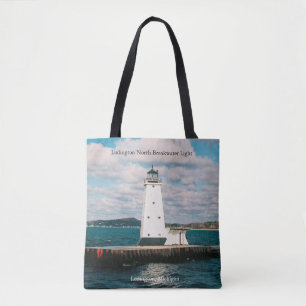 Ludington North Breakwater Light over de canvas ta Draagtas