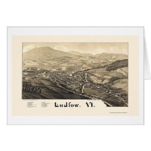 Ludlow, VT Panorama Map - 1885