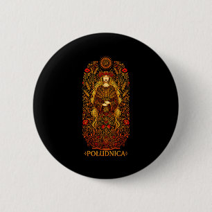 Ludnica Slavische Zonnegodin Paganistische Volkshe Ronde Button 5,7 Cm
