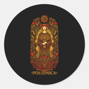 Ludnica Slavische Zonnegodin Paganistische Volkshe Ronde Sticker