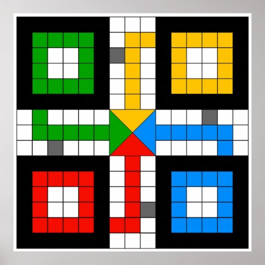 LUDO BOARD Board game Poster (Voorkant)