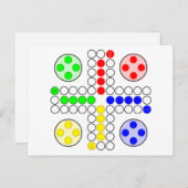 Ludo Classic Board Game Briefkaart (Voorkant / Achterkant)