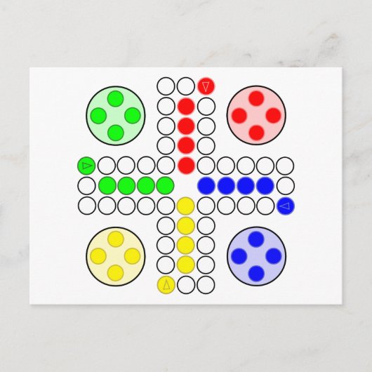 Ludo Classic Board Game Briefkaart (Voorkant)