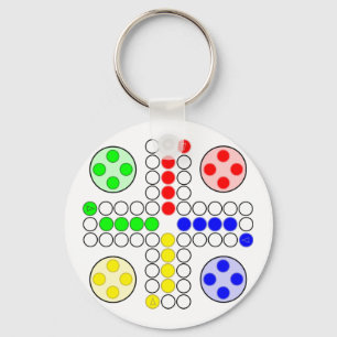 Ludo Classic Board Game Sleutelhanger