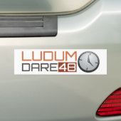 Ludum Dare Shiny Clock Bumpersticker (Op auto)
