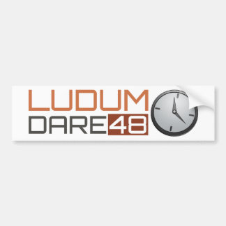Ludum Dare Shiny Clock Bumpersticker