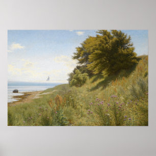 Ludvig Kabell - zomerdag in het zee Poster