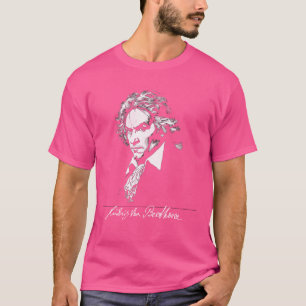 Ludwig Beethoven Portret met handtekening T-shirt