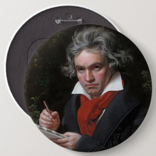 Ludwig Beethoven Symphony Classical Music Composer Ronde Button 6,0 Cm