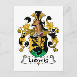 Ludwig Family Crest Briefkaart