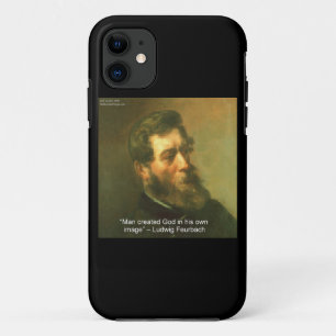 Ludwig Feurbach & Atheïstische citaat iPhone 5 Hoe 11 Hoesje