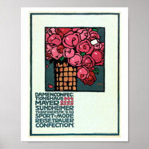 LUDWIG HOHLWEIN PUBLICITÉ VINTAGE POSTER 1909