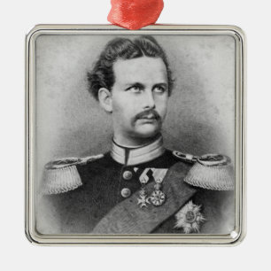 Ludwig II van Beieren Metalen Ornament