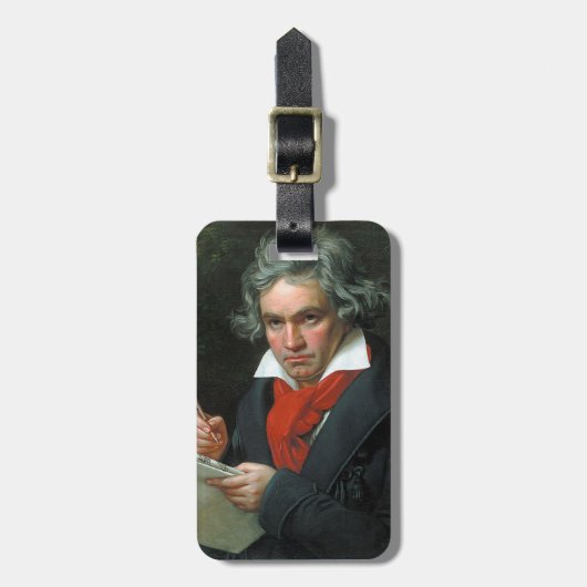 Ludwig van Beethoven, 1820 Bagagelabel (Voorkant verticaal)