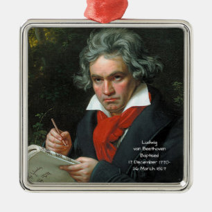 Ludwig van Beethoven, 1820 Metalen Ornament