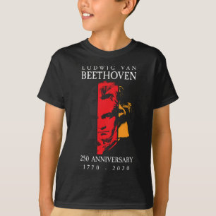 Ludwig Van Beethoven 250 1770-2020 Muziekliefhebbe T-shirt