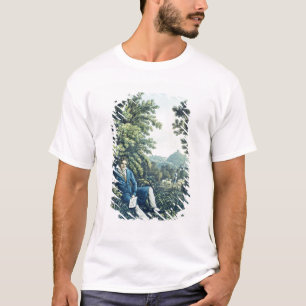 Ludwig van Beethoven door een rivier (gekleurde en T-shirt