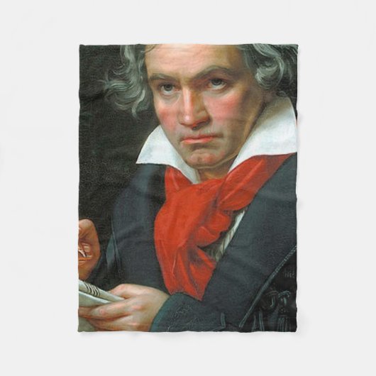 Ludwig Van Beethoven Fleece Deken (Voorkant)
