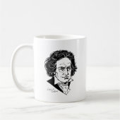 Ludwig van Beethoven Koffiemok (Links)