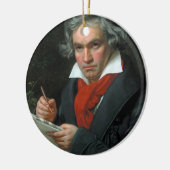 Ludwig van Beethoven Portrait Keramisch Ornament (Links)