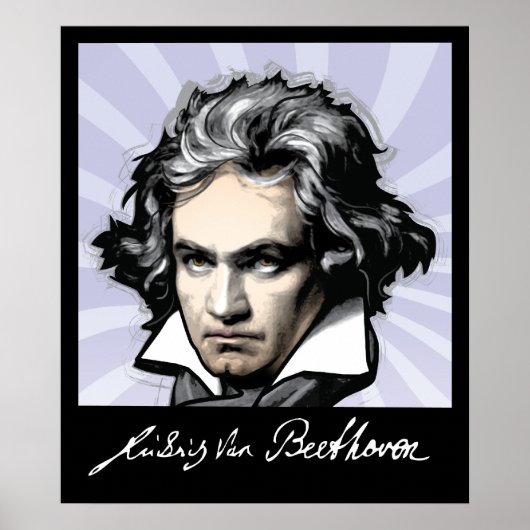 Ludwig van Beethoven Poster (Voorkant)