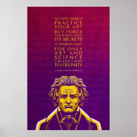 Ludwig van Beethoven Quote: Niet alleen maar oefen