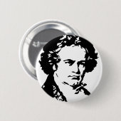 Ludwig van Beethoven Ronde Button 5,7 Cm (Voorkant /achterkant)
