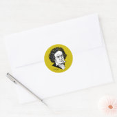 Ludwig van Beethoven Ronde Sticker (Envelop)