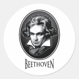 Ludwig van Beethoven Ronde Sticker