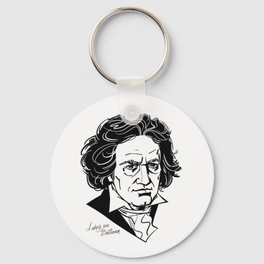 Ludwig van Beethoven Sleutelhanger (Voorkant)
