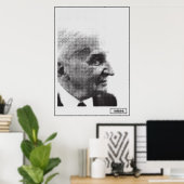 Ludwig von Mises Halftone Print (Thuiskantoor)