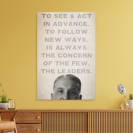 Ludwig von Mises Leiders Canvas Print (Insitu (Woonkamer))