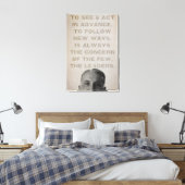 Ludwig von Mises Leiders Canvas Print (Insitu (Slaapkamer))