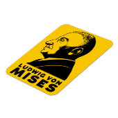 Ludwig von Mises Premium Flexi Magnet Magneet (Linkerzijde)