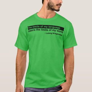 Ludwig Wittgenstein citaat 2 T-shirt