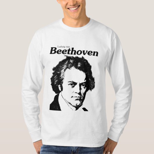 Ludwing van Beethoven monochromatic T-shirt (Voorkant)