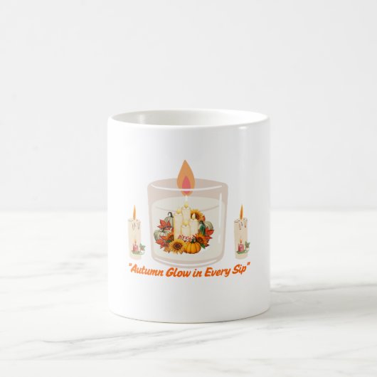 "Lueur d'automne dans chaque gorgée - Mug de café  (Centre)