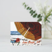 "Lueur de parasol de plage", Jones Beach, NY Carte (Debout devant)