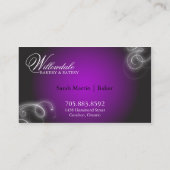 Lueur élégante de Flourish de carte de visite de (Dos)