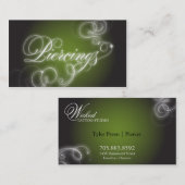 Lueur élégante de Flourish de carte de visite de (Devant / Derrière)