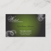 Lueur élégante de Flourish de carte de visite de (Dos)