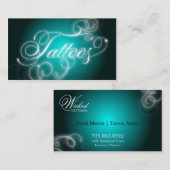 Lueur élégante de Flourish de carte de visite de (Devant / Derrière)