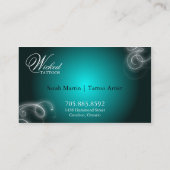 Lueur élégante de Flourish de carte de visite de (Dos)